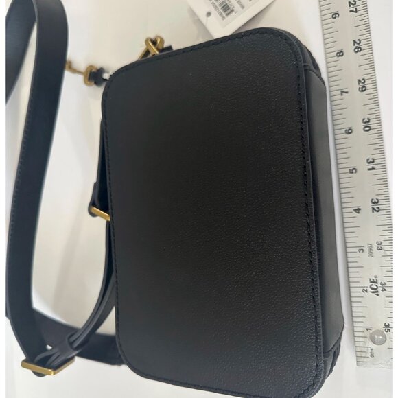 NWT FOSSIL Bryce Small Black Leather Crossbody Bag - Picture 5 of 5